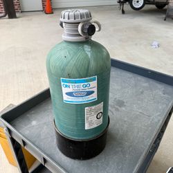 ON THE GO Portable Water Softener used with RV.  Stored In garage last 3 years I do not know anything else about it. I do not know how to use it.   Be
