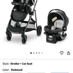 Graco Modes Pramette Travel System, 3-in1 Modular Carseat Stroller Combo