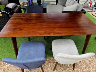 Wood table and 4 chairs