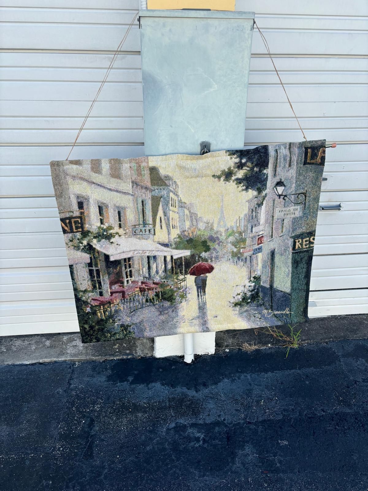 Tapestry of France, Paris… ready to hang .. 40 “.  32”  … $75