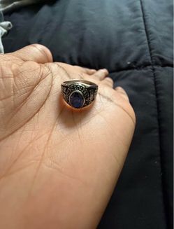 McKinney Class Ring with Blue Stone