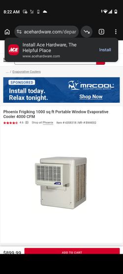 SWAMP COOLER BRAND NEW!