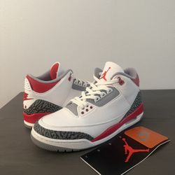 Air Jordan 3 Fire Red Size 8.5 Worn