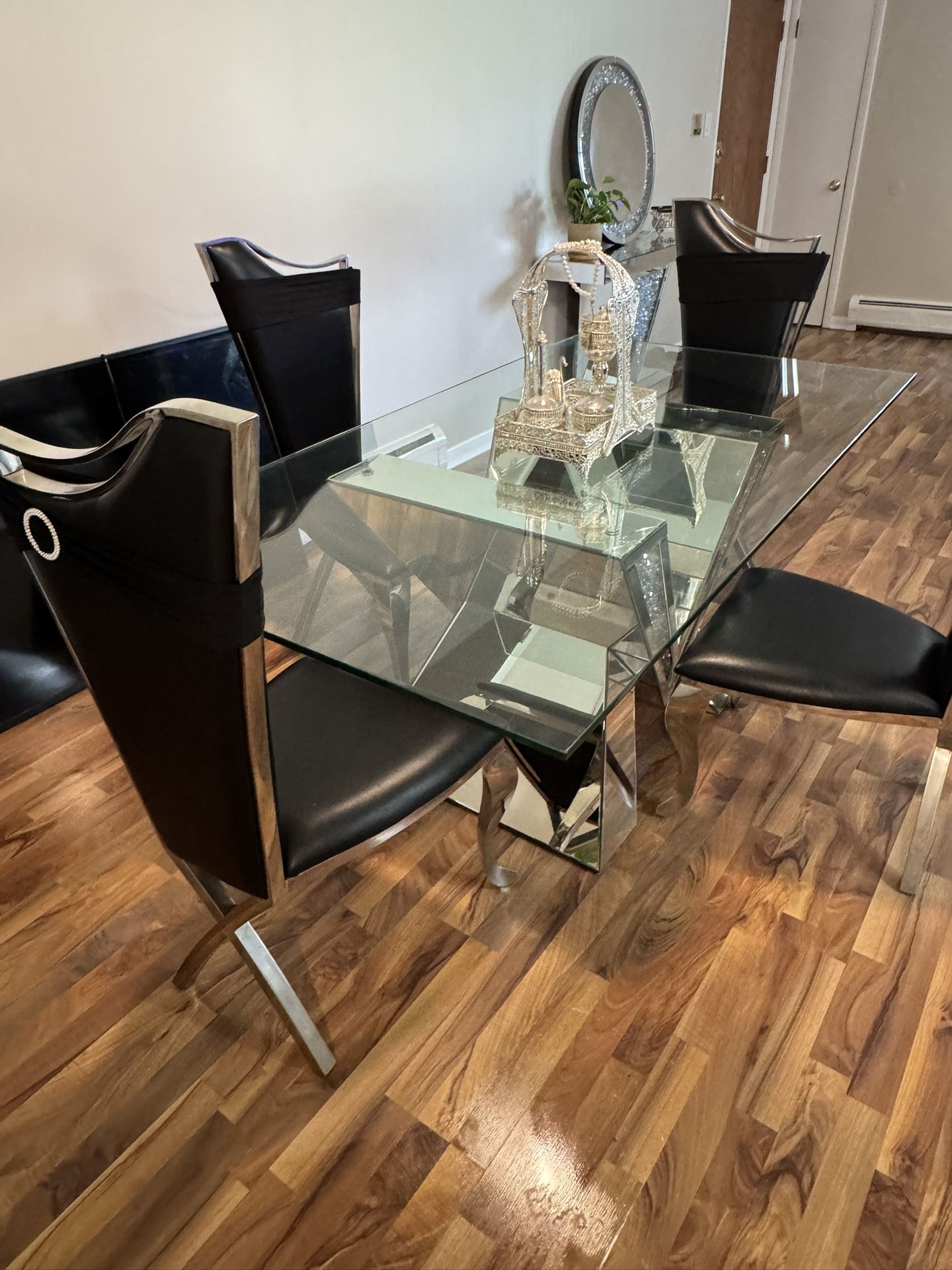 Glass Dining Room Set