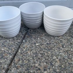 Ceramic Pots Set Of 3 