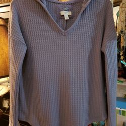Ladies Small Lilac Cupio Sweater With Hood