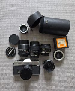 Petri FT 1000 35mm SLR Camera with Lenses
