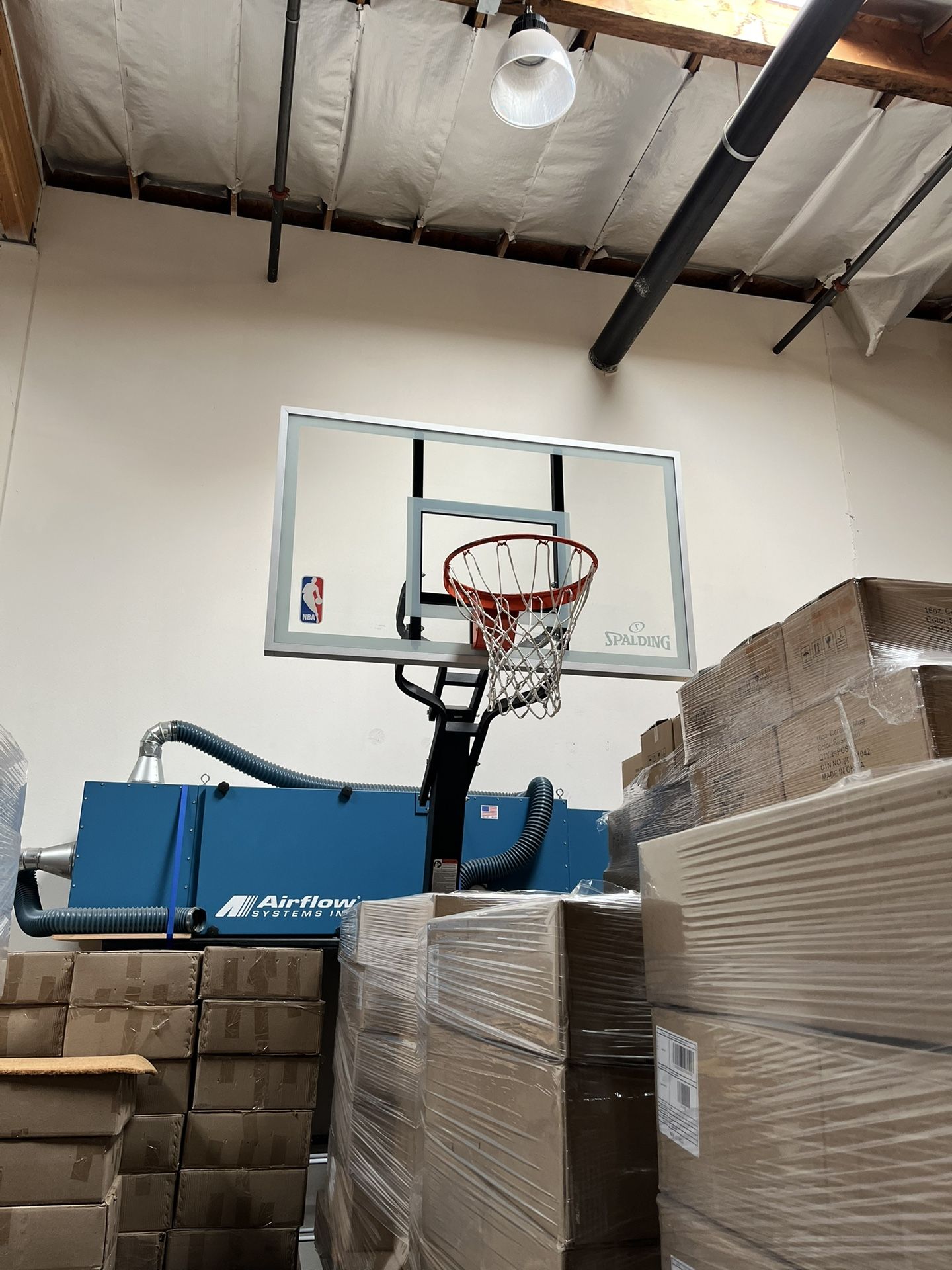 Spalding The Beast 60" Glass Portabile Basketball Hoop
