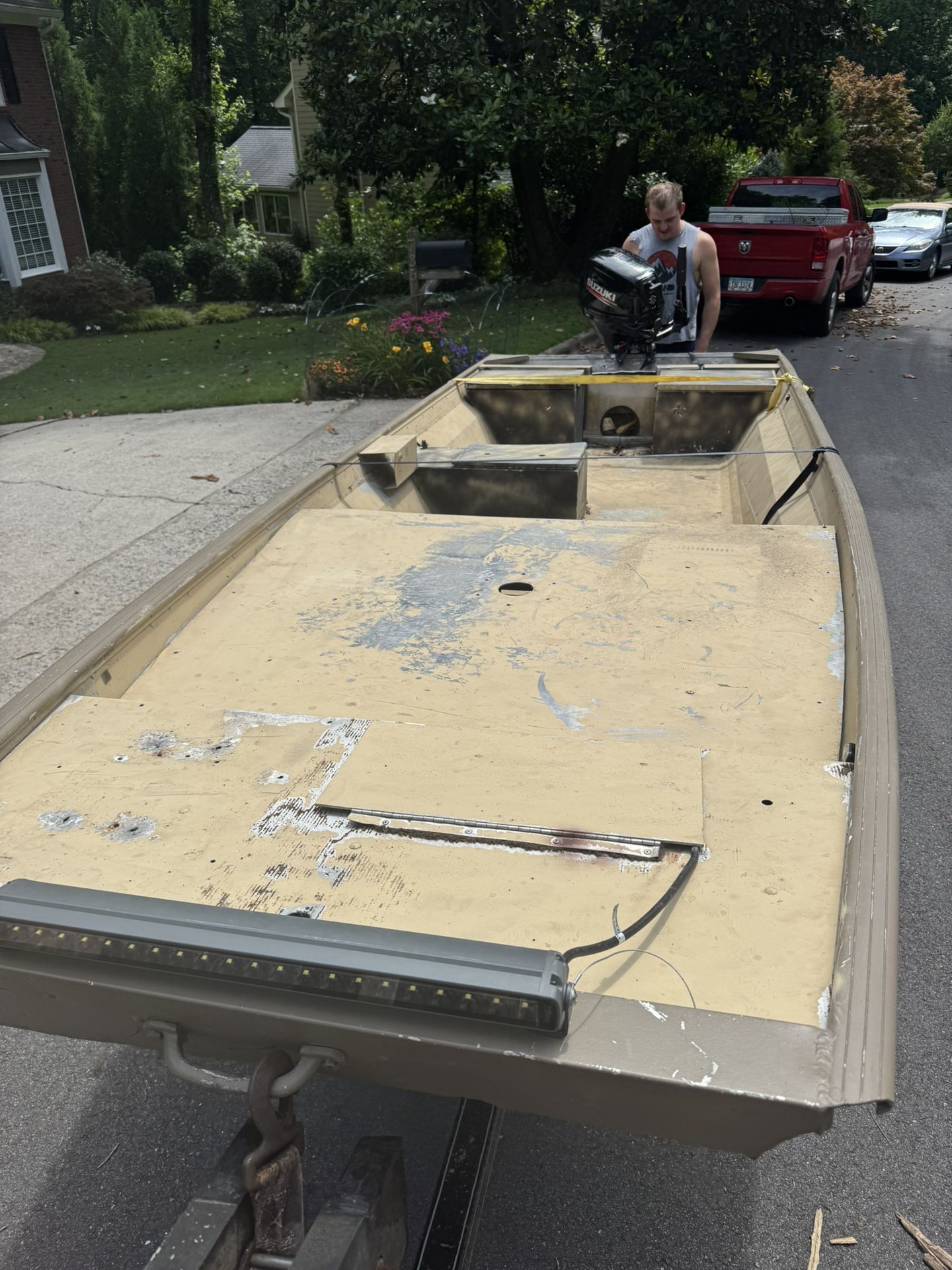 1648 Jon Boat And Trailer