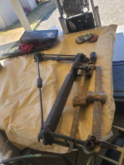Antique brass butcher scale