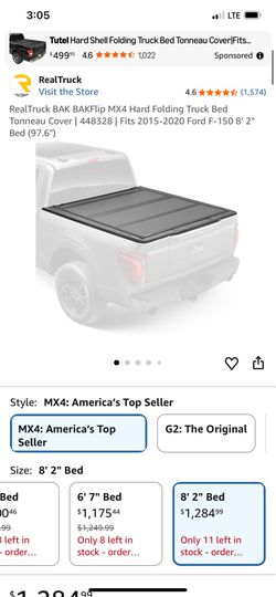 2015-2020 longbed f150 BAKFlips bed cover tonneau