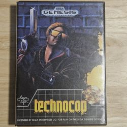 Techno Cop Sega Genesis Video Game Cartridge With Case WITHOUT Manual