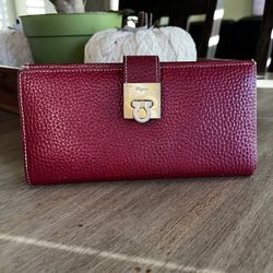 Ferragamo Red vintage wallet