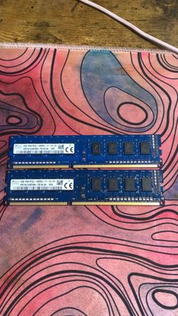 SK Hynix 4GB DDR3L RAM Sticks (x2)