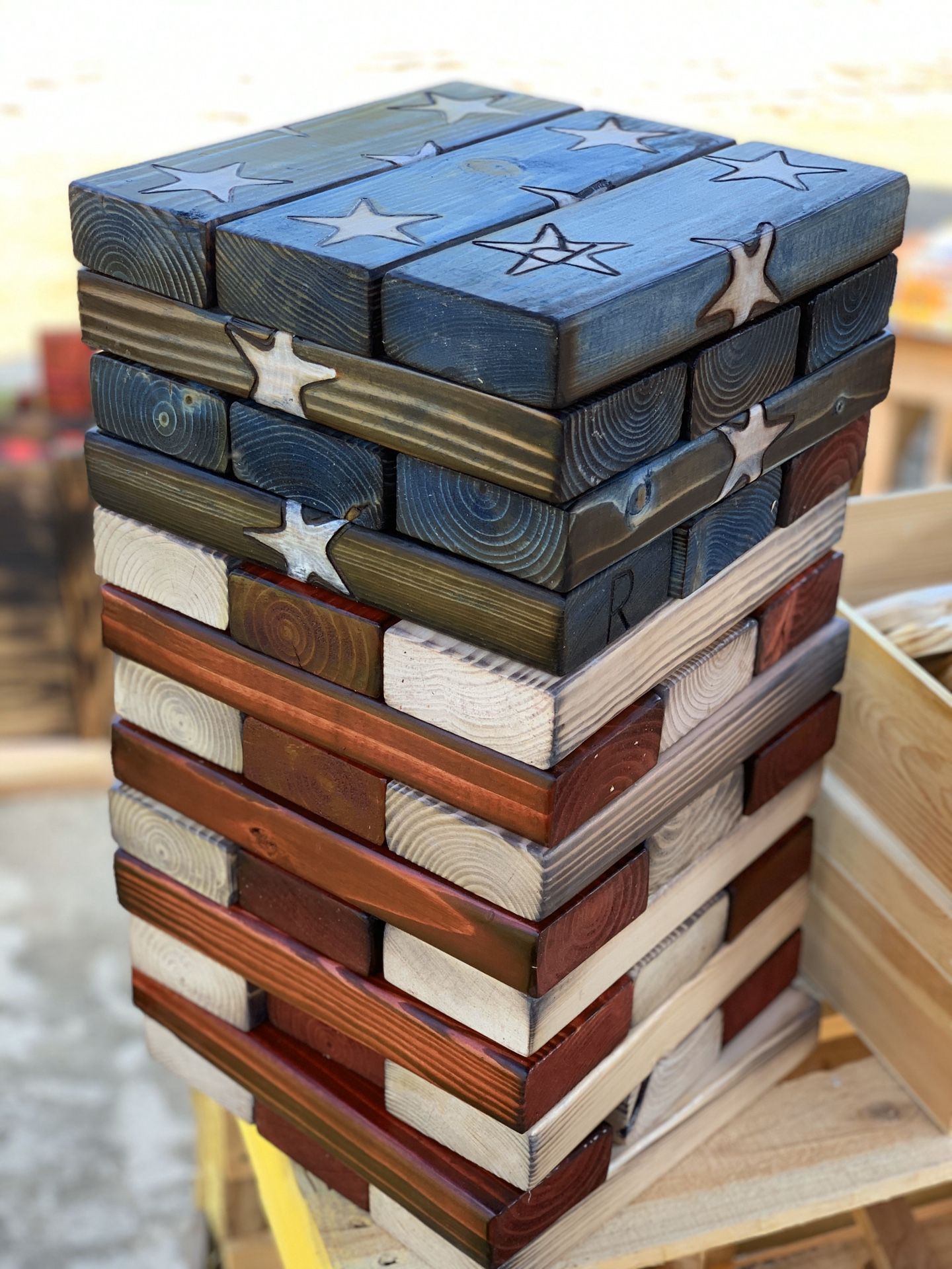 Jenga with carrier