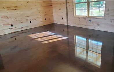 Epoxy flooring and stained concrete