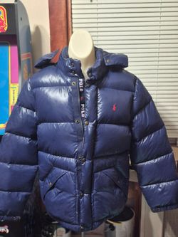 Polo Ralph Lauren Navy Puffer Down Jacket size 14/16