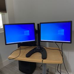 Dell P1913t,19", Professional Widescreen LED Monitor - Dual monitor with stand 19 inch  Display and vga port. It works great! Nothing wrong! Power cor
