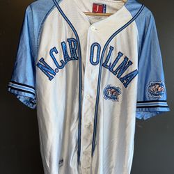 North Carolina Tar Heels NCAA Baseball Jersey Mens 2XL 