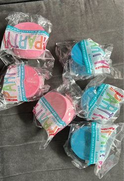 Unique Party Streamers Pink and Blue 6-Pack