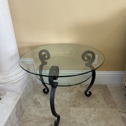 Glass Coffee Table And End Tables