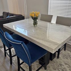 Marble Top Dinning Set
