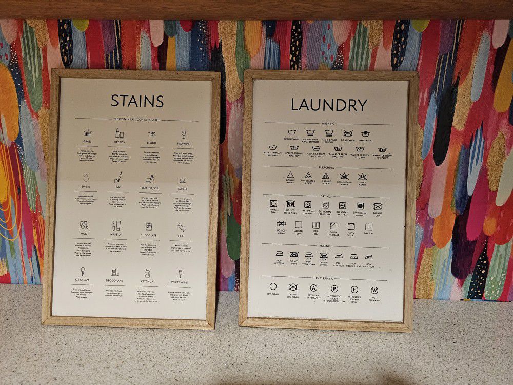 Laundry Guide / Wall Decor 