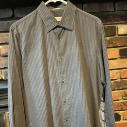 Calvin Klein Dress Shirt Grey - Size Medium