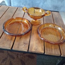 Vintage Amber Glass