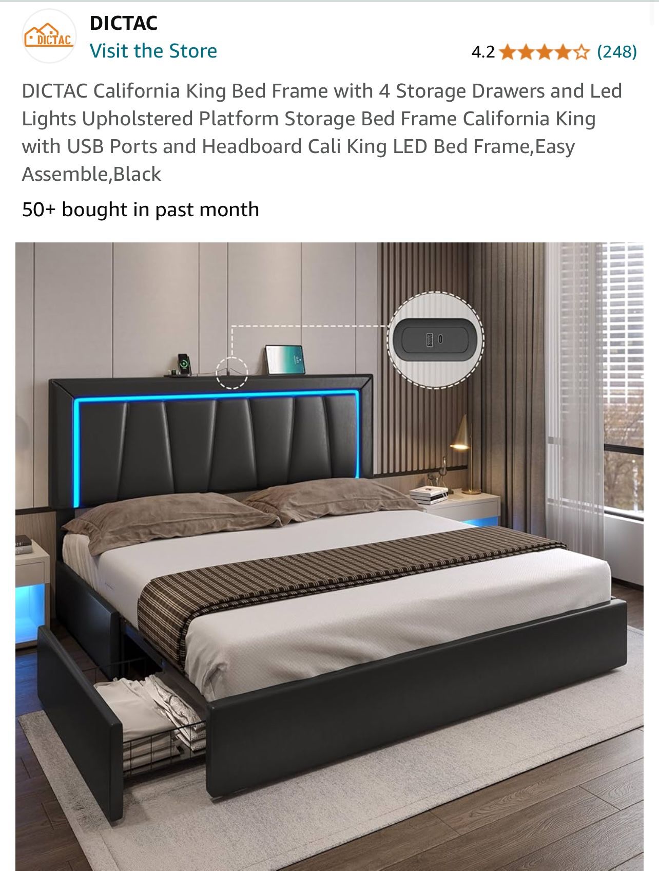 California King Size Bed Frame
