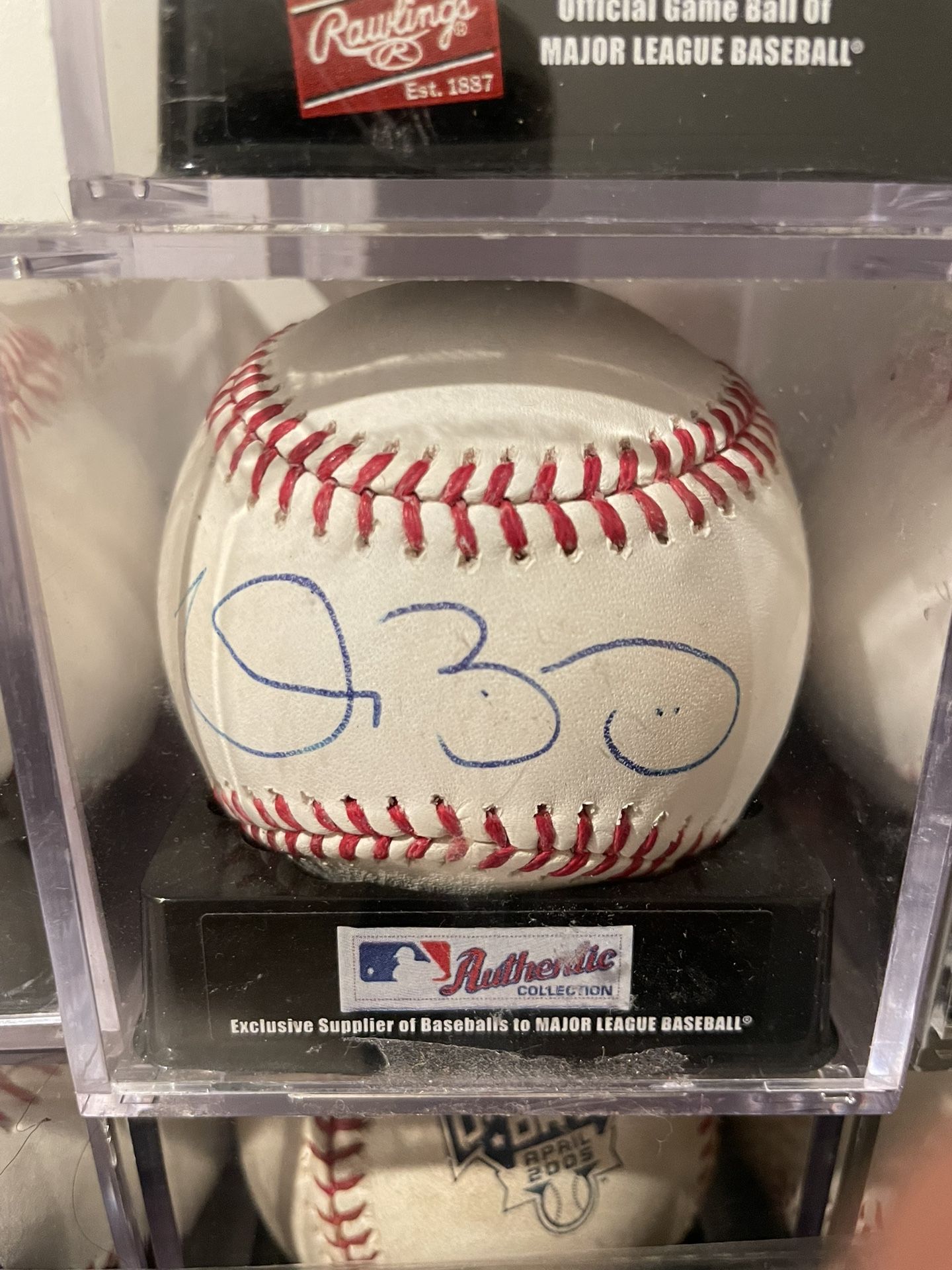 Clay Buchholz Autographed Railing Official MLB Red Sox