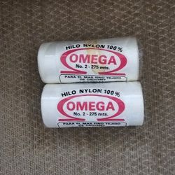 2 Rolls Omega Nylon Thread No 2