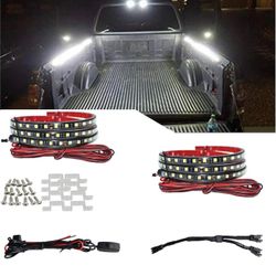 2Pcs 60in White 180 LED Truck Bed Light Strip Kit