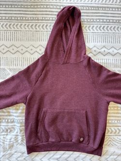 Girls Burgundy Pullover Hoodie Sweatshirt