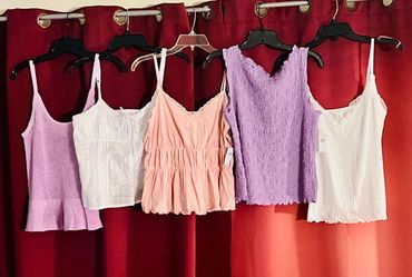 7 tops ladies women's small / medium