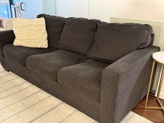 3 Seater Couch In Dark Grey