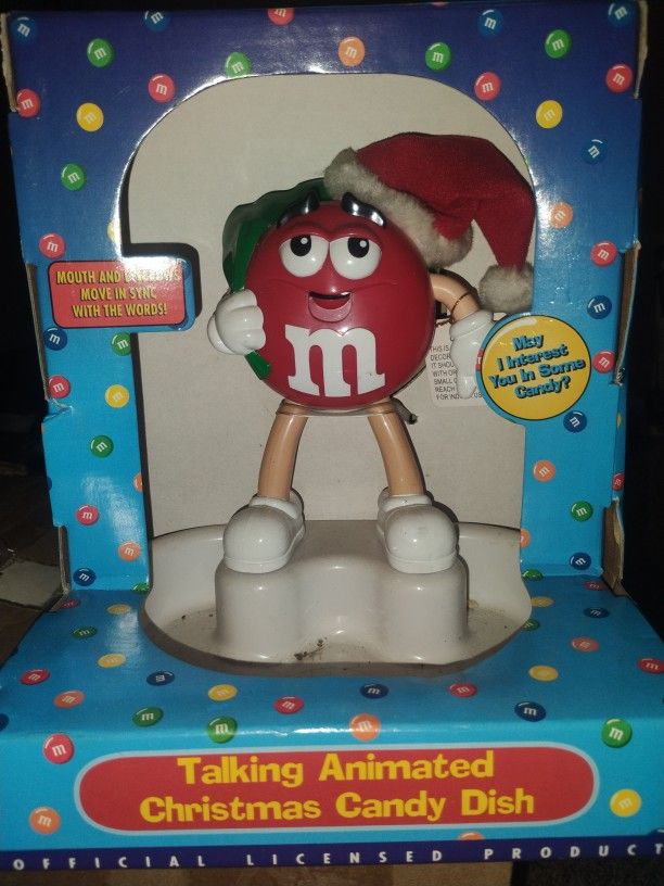 VINTAGE M & M TALKING CANDY DISH