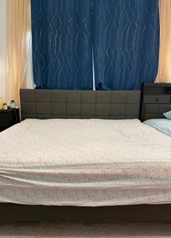 King size bed and mattress