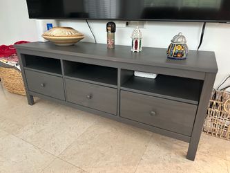 58” Modern Gray TV Stand / Media Console – Excellent Condition