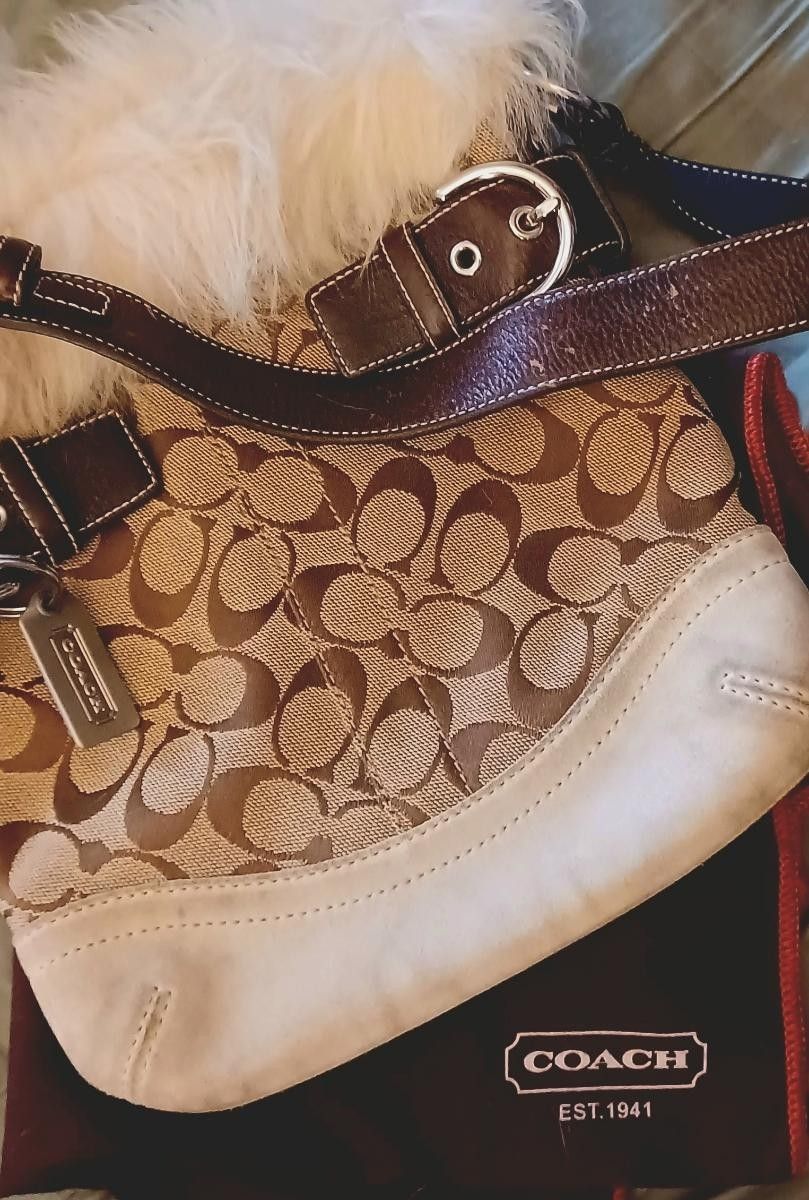 PURSES PRETTY PINK VERA BRADLEY, ADORABLE FURRY COA CH, NEW DOONEY & BOURKE PURSE W/KEYCHAIN & COIN BAG