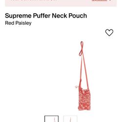 Supreme Puffer Neck Pouch Bag 