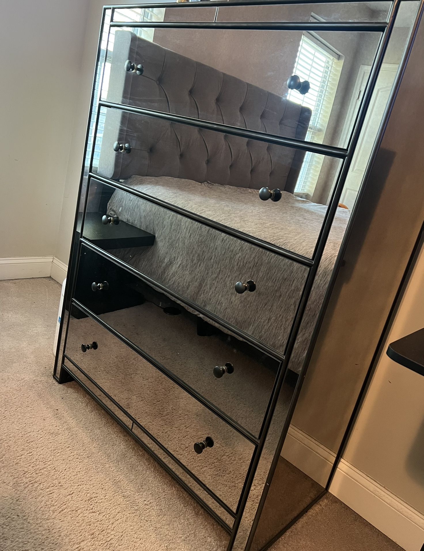 Mirrored Dresser Set