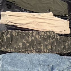 Women’s Pants Joggers Leggings Cargo Wide Leg Pants Lot Set Of 11 Pairs 