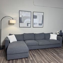 FREE DELIVERY Ikea Finnala Gray Sectional Couch Sofa Grey