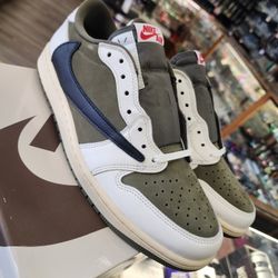 DS Travis Scott Reverse Olive Jordan 1 Nike