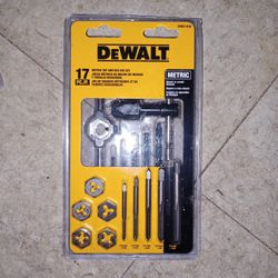 Dewalt 17 Pc.metric Tap And Hex Die Set