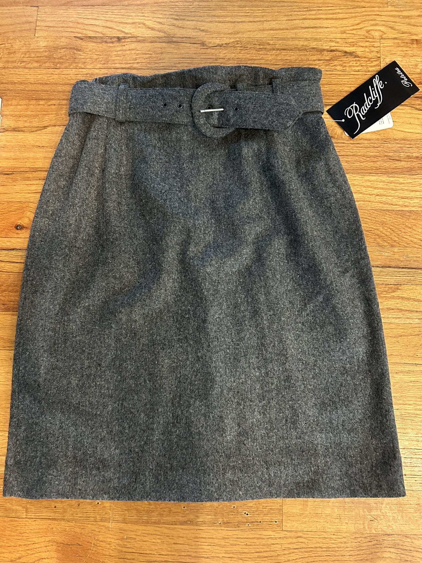 Gray Wool Skirt Size 14 New With Tags