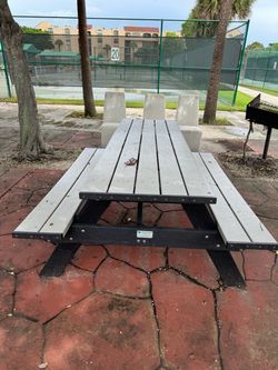 Picnic tables