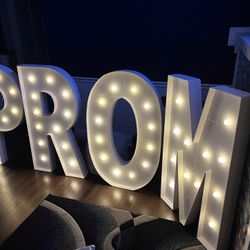 4ft Prom Marquee Light up Letters 