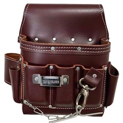6 Pocket Leather Electrician Tool Pouch